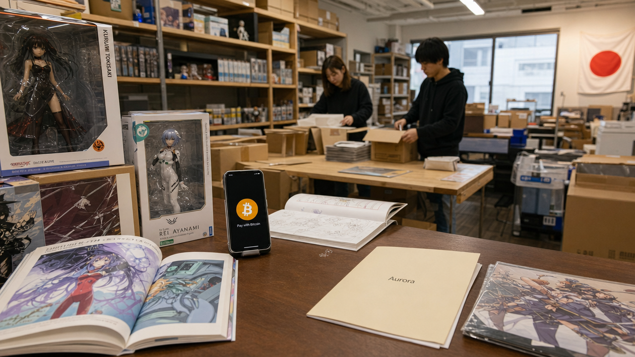 Japanska Bitcoin-branschen lanserar Aurora – ny plattform för globala anime-fans