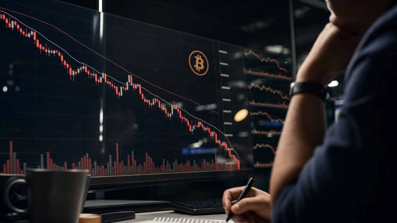 Bitcoin under 82 000 dollar efter förnyad AI-oro på börsen