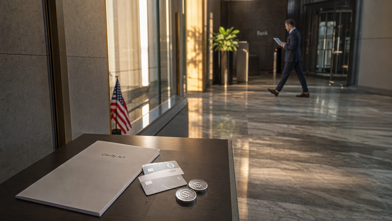 Amerikanska banker kräver striktare stablecoin-regler i Clarity Act