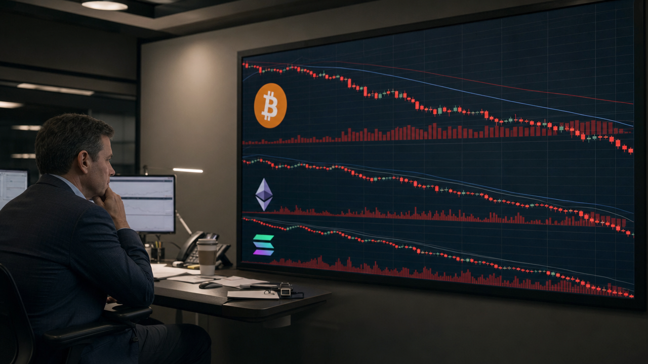 Stora utflöden för Bitcoin-, Ethereum- och Solana-ETF:er i oktober