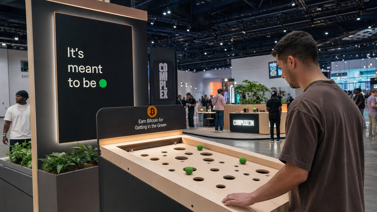 Block delade ut en hel bitcoin på ComplexCon
