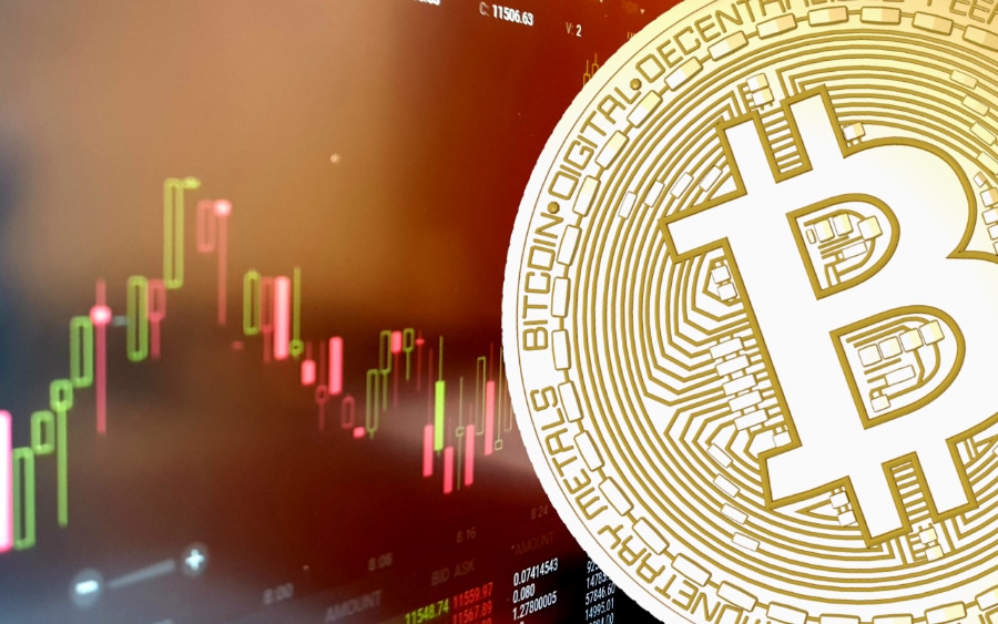 Bitcoin ligger och väger på veckohögsta.