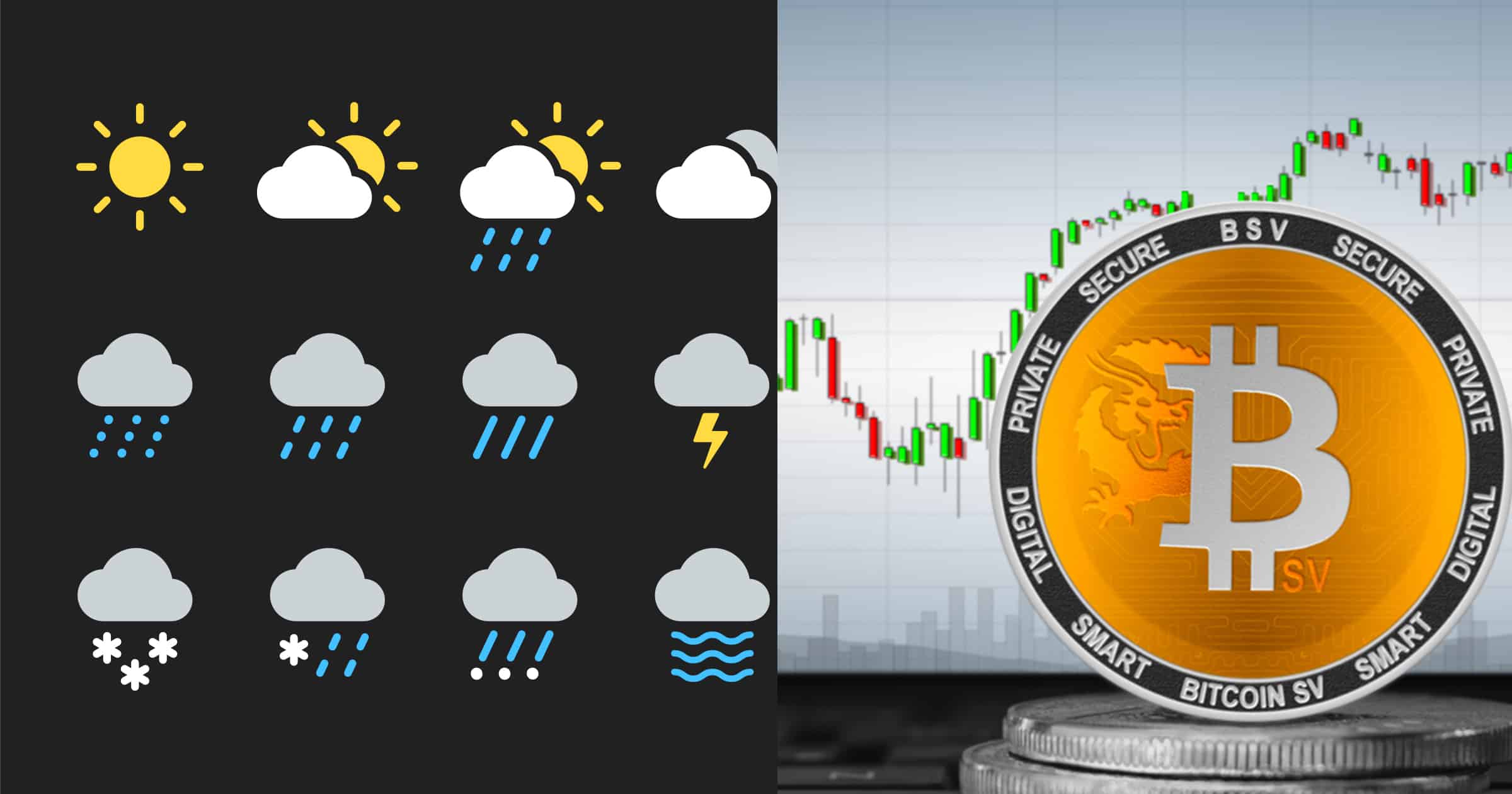 98 procent av alla bitcoin sv-transaktioner gjordes i väderapp