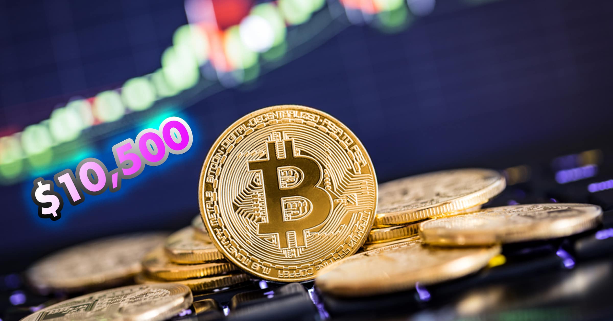 Bitcoin når 10 500 dollar – ökade 1 000 dollar på 30 minuter