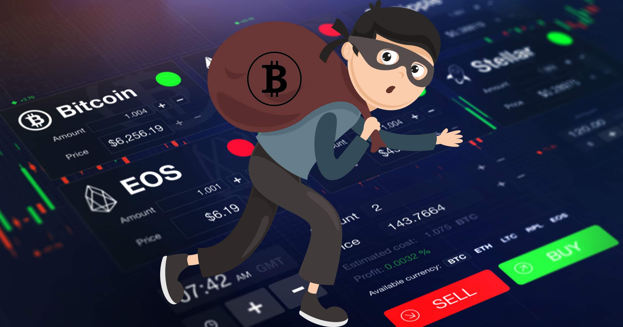 Maskerade män gjorde inbrott på kryptobörs