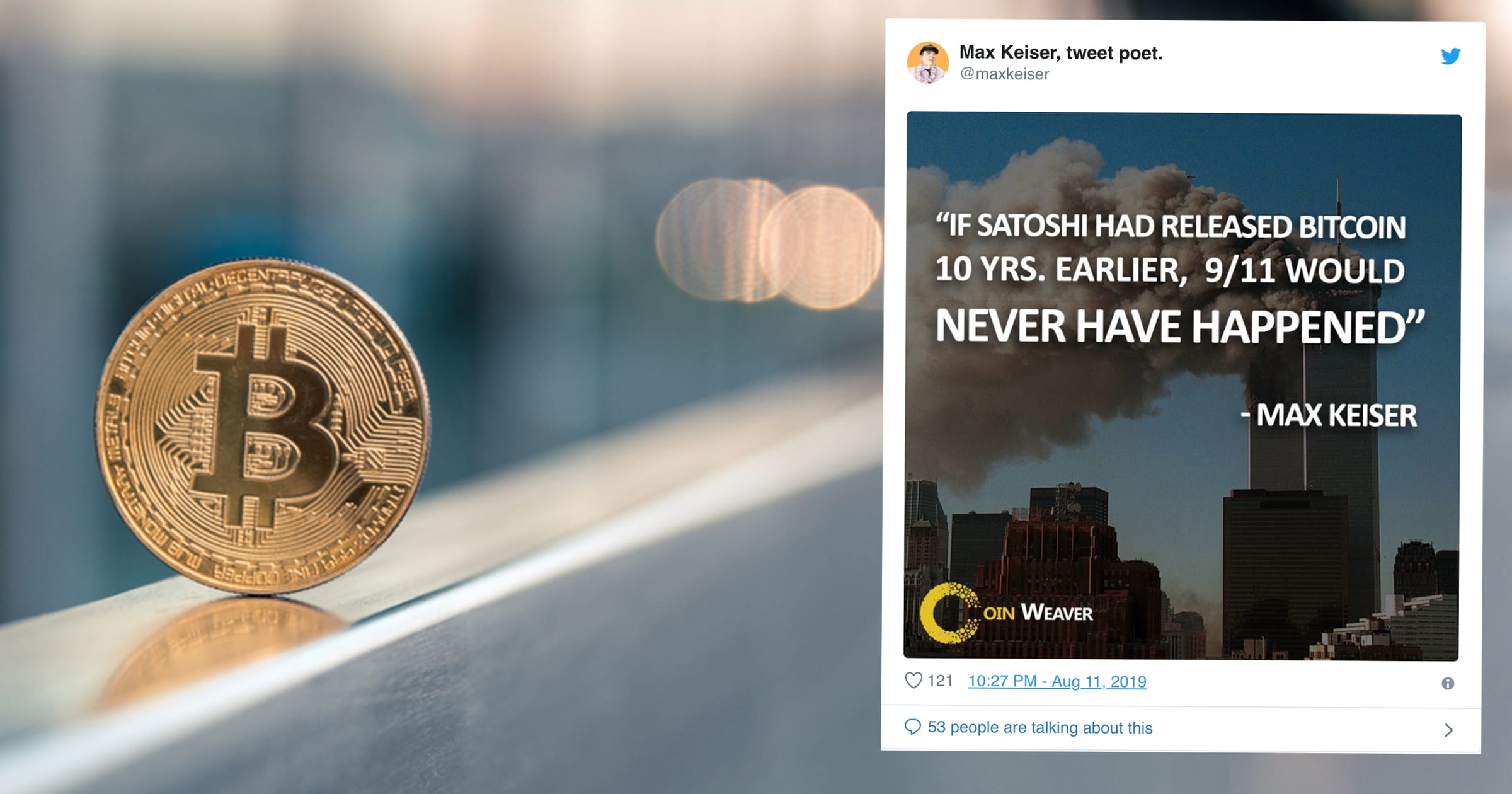 Kryptoprofilens bisarra uttalande: Bitcoin kunde ha stoppat 9/11