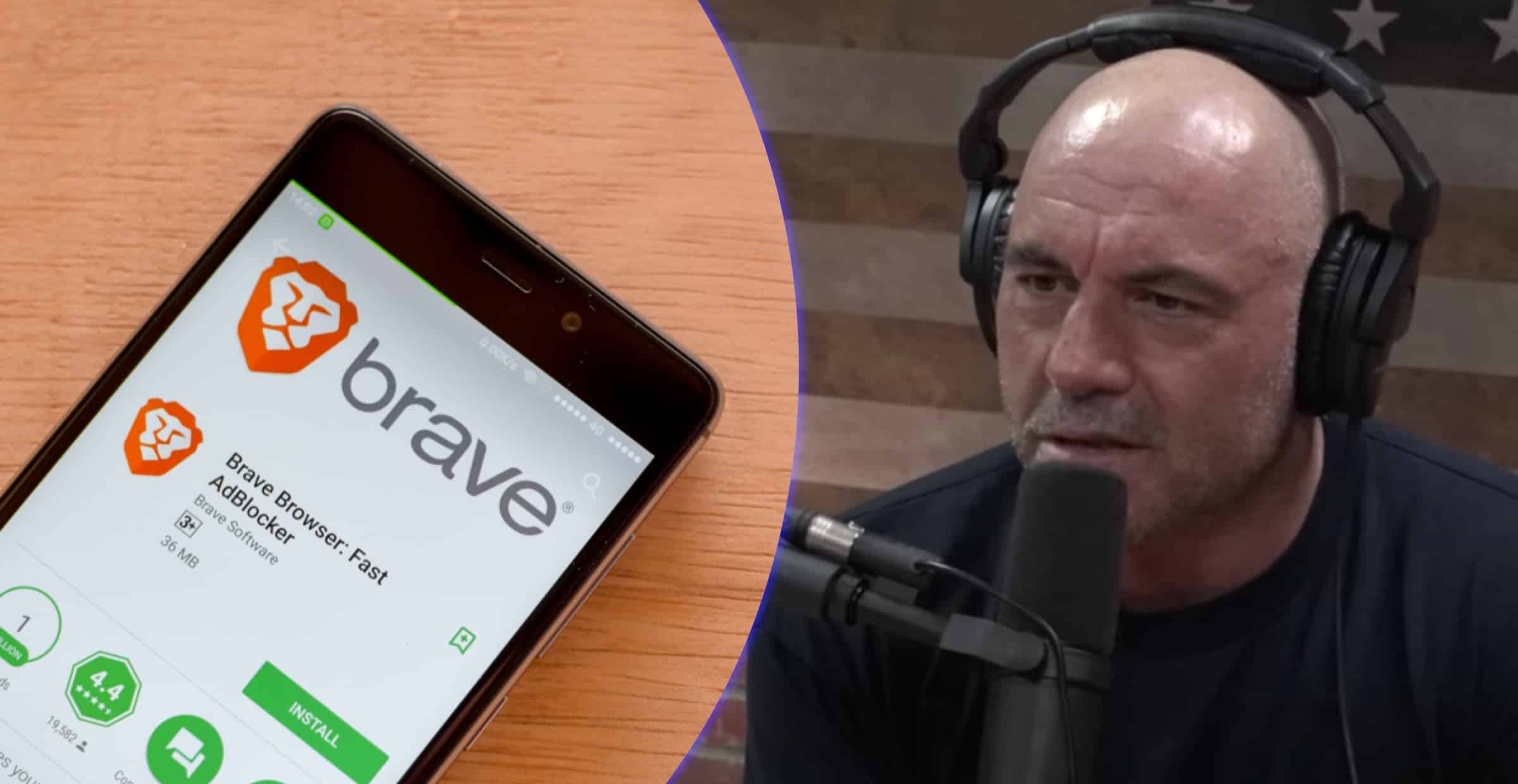 Podcaststjärnan Joe Rogan använder kryptowebbläsaren Brave