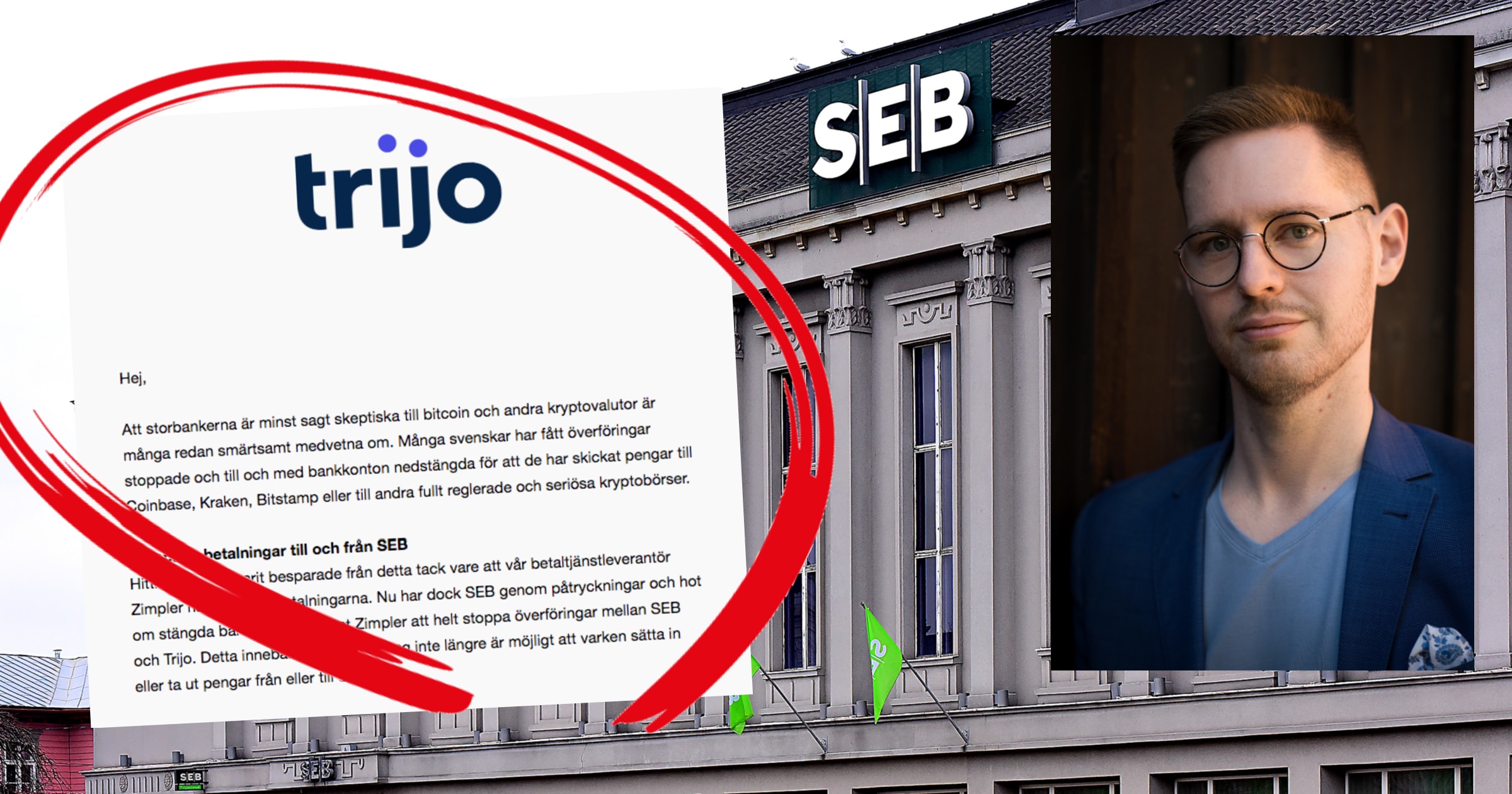 SEB stoppar överföringar till Trijo.